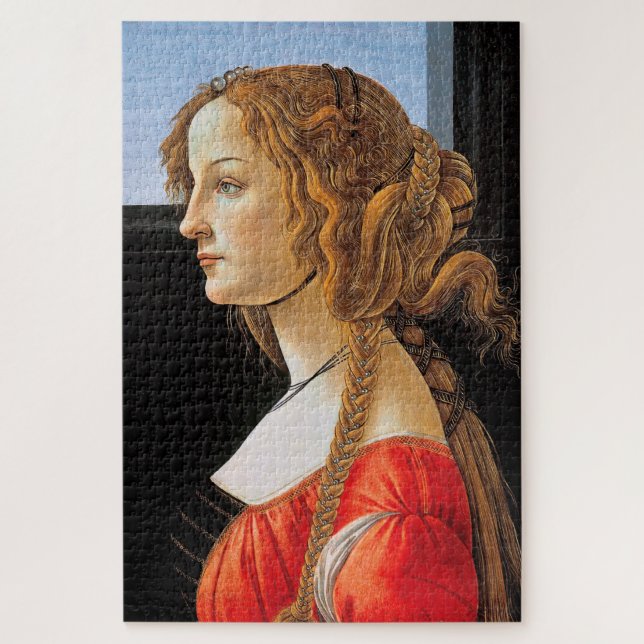 Portrait of a Lady, Sandro Botticelli Jigsaw Puzzle (Vertical)