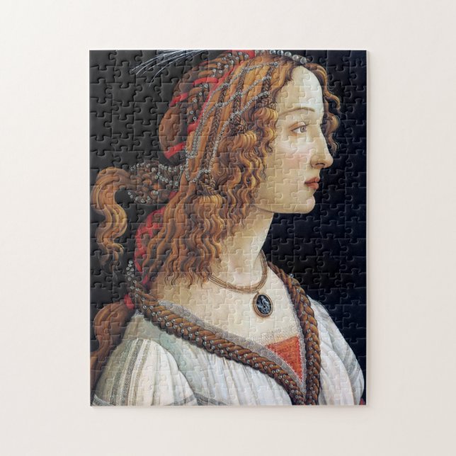 Portrait of a Lady, Sandro Botticelli Jigsaw Puzzle (Vertical)