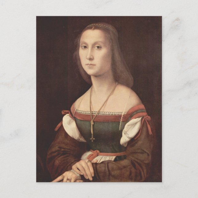 Portrait of a Lady (The Mute) by Raphael Postcard (Front)