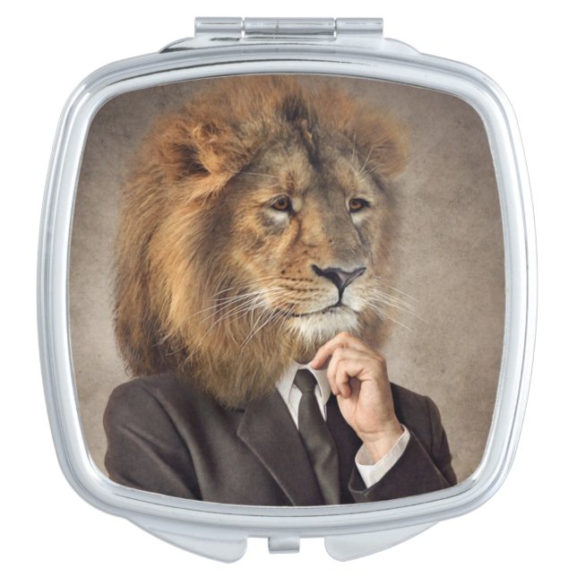 Portrait of A Lion Compact Mirror (Front)
