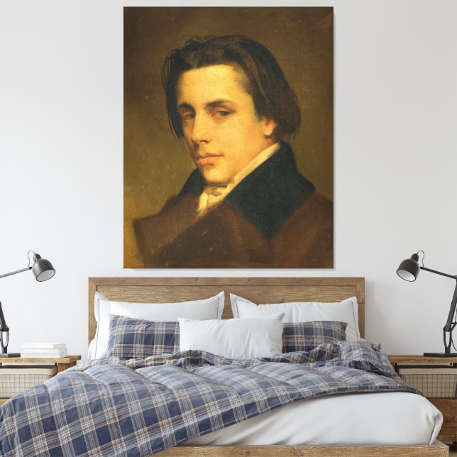 Portrait Of A Man Canvas Print (Insitu(Bedroom))