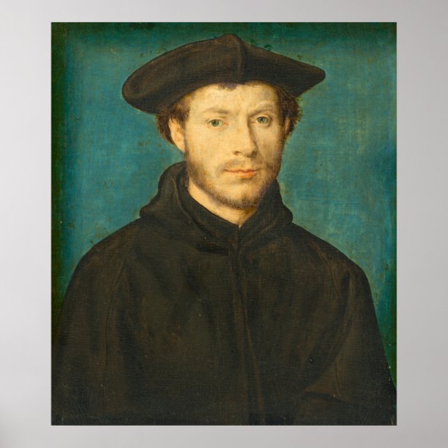 Portrait of a Man - Corneille de Lyon Fine Art Poster (Front)