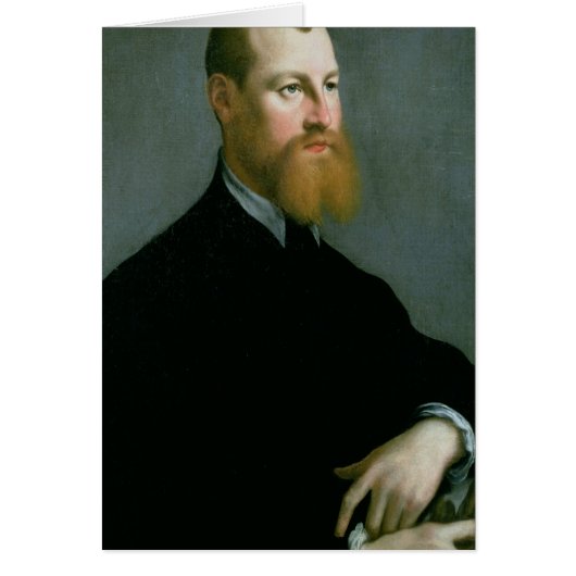 Portrait of a man with a ginger beard cards (Front)