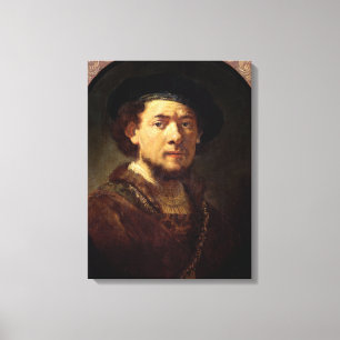 Portrait of a Man with a Gold Chain Canvas Print