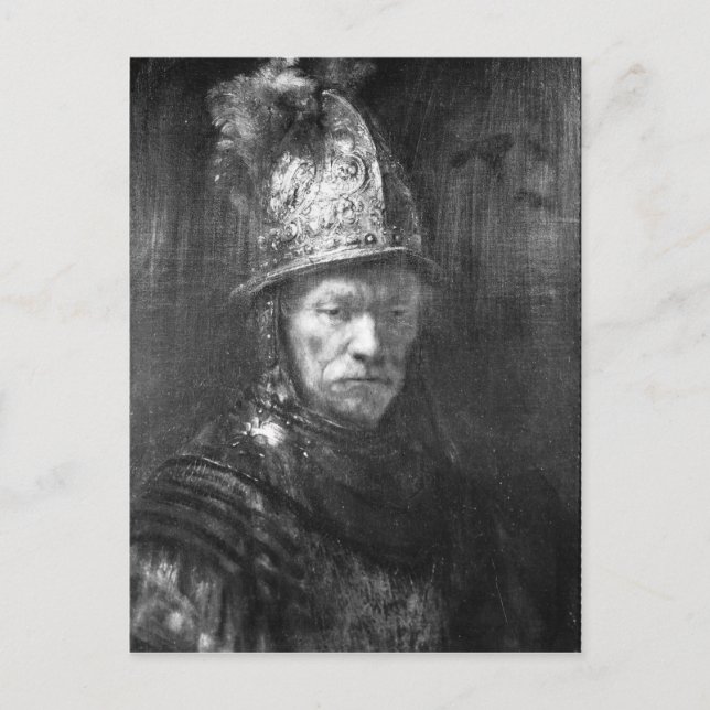 Portrait of a Man with a Golden Helmet, 1648 Postcard (Front)