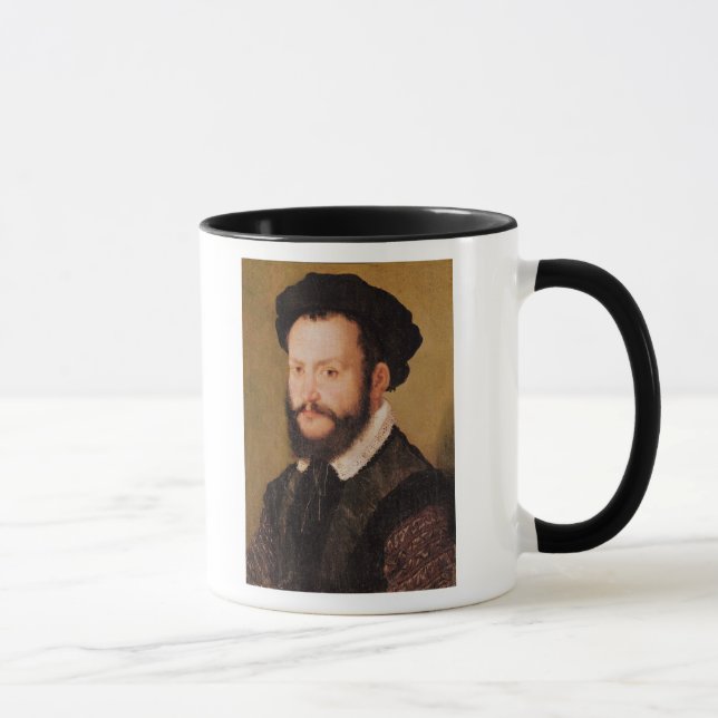 Portrait of a Man with Brown Hair, c.1560 Mug (Right)
