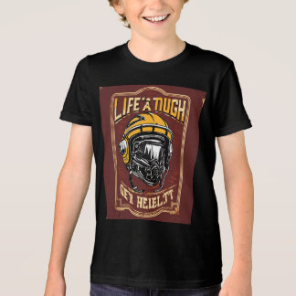 Portrait of a motorcross, steampunk, colored Tri-Blend shirt