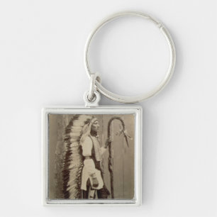 Portrait of a Native American from 'Buffalo Bill's Keychain