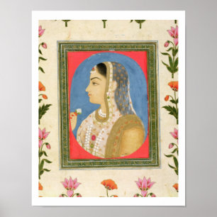 Portrait of a noble lady, from the Small Clive Alb Poster