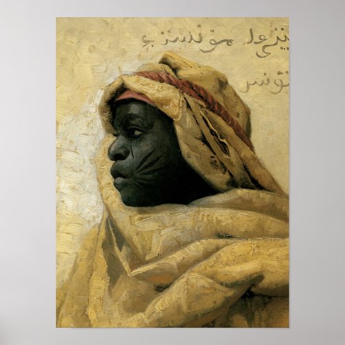 Portrait of a Nubian Poster