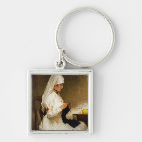 Portrait of a Nurse from the Red Cross Keychain
