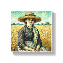 Portrait of a peasant woman by Vincent van Gogh