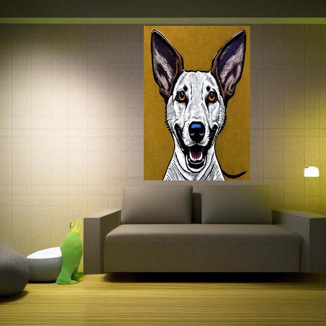 Portrait of a Pharaoh Hound | AI Art  Poster (Creator Uploaded)