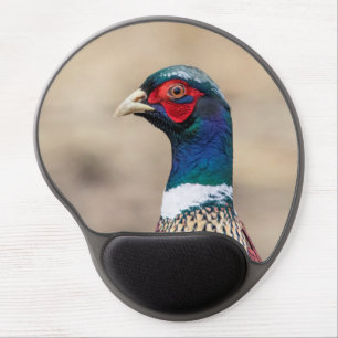 Portrait of a pheasant gel mouse pad
