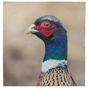 Portrait of a pheasant napkin