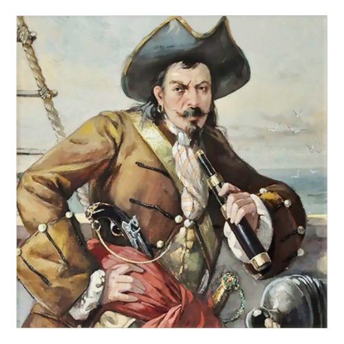 âœPortrait of a Pirateâ by Unknown Artist Acrylic Print