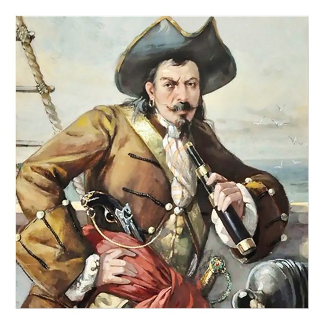 “Portrait of a Pirate” by Unknown Artist Photo Print (Front)