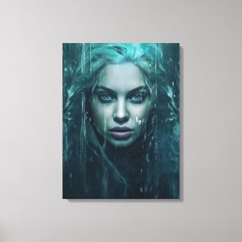 Portrait of a Powerful Witch Canvas Print