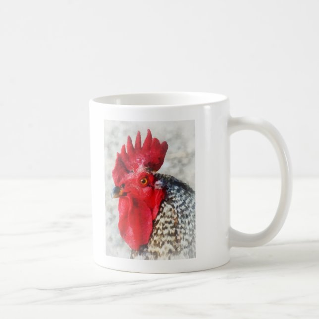 Portrait of a Rooster Coffee Mug (Right)