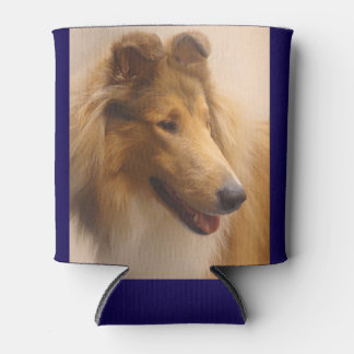 Portrait of a Rough Sable Collie Can Cooler