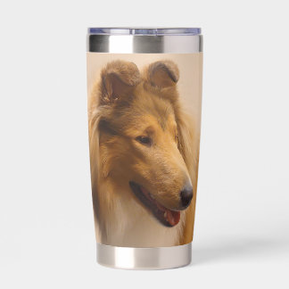 Portrait of a Rough Sable Collie Insulated Tumbler