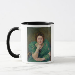 Portrait of a Russian Woman with a Green Scarf Mug