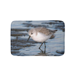 Portrait of a Sanderling Bathroom Mat