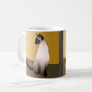 Portrait of a Seal Point Siamese Cat Coffee Mug