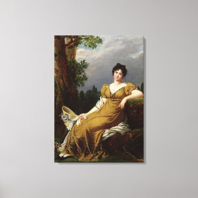 Portrait of a Seated Woman Canvas Print (Front)