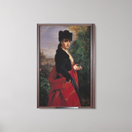 Portrait of a Spanish Woman Canvas Print