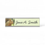 Portrait of a Squirrel Nature Animal Photography Desk Name Plate