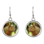Portrait of a Squirrel Nature Animal Photography Earrings