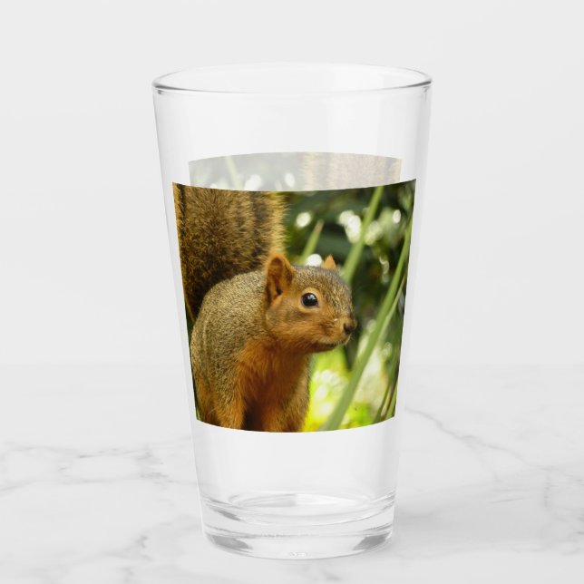 Portrait of a Squirrel Nature Animal Photography Glass (Front)