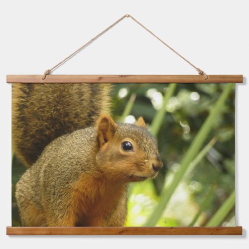 Portrait of a Squirrel Nature Animal Photography Hanging Tapestry