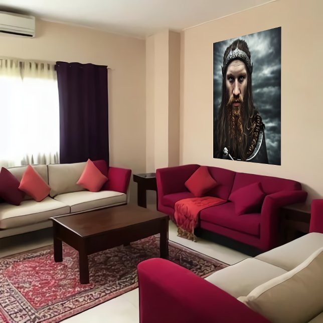 Portrait of a viking with a beard | AI Art  Poster (Creator Uploaded)