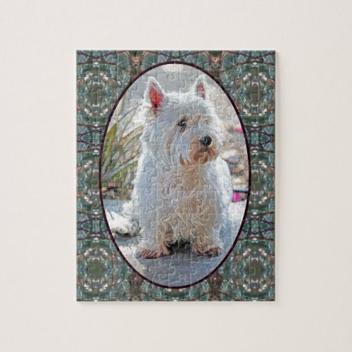 PORTRAIT OF A WESTIE JIGSAW PUZZLE