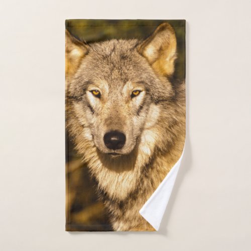 Portrait of a Wolf Bath Towel Set
