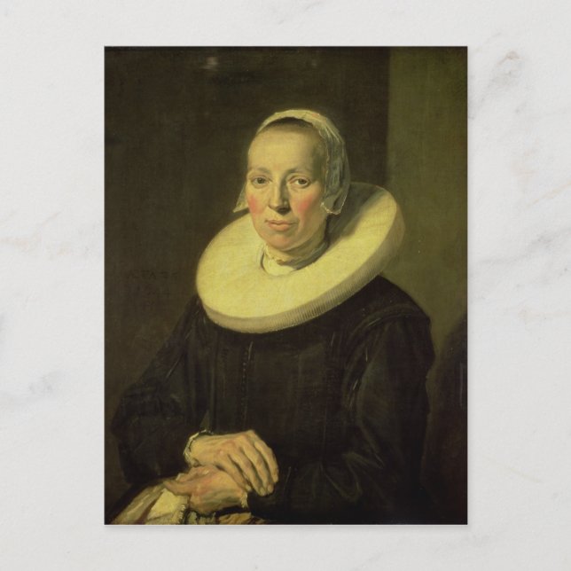 Portrait of a woman, 1644 postcard (Front)