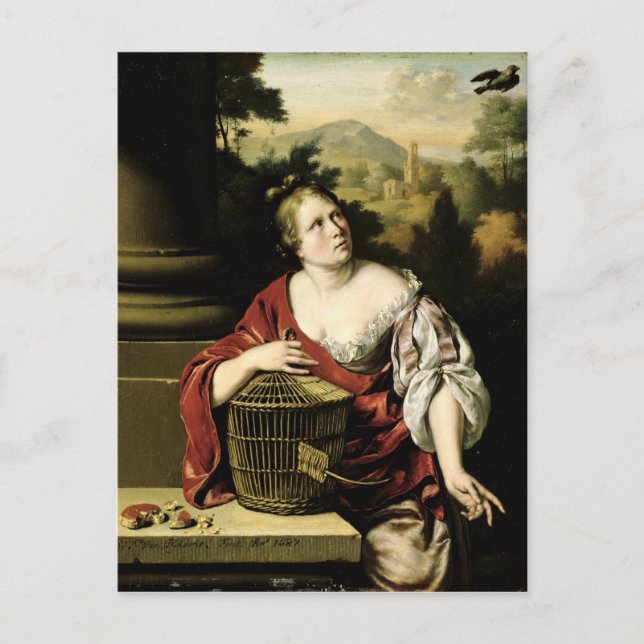 Portrait of a Woman, 1687 Postcard (Front)