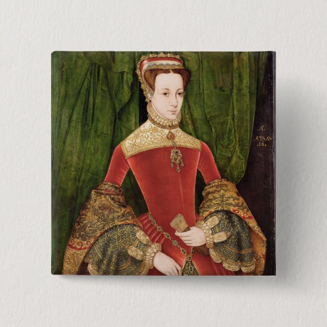 Portrait of a Woman, aged 16, previously identifie Pinback Button (Front)