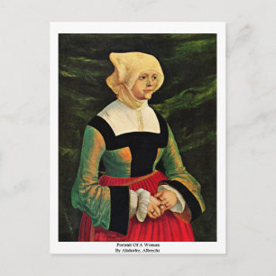 Portrait Of A Woman By Altdorfer, Albrecht Postcard