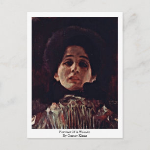 Portrait Of A Woman By Gustav Klimt Postcard