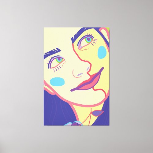 portrait of a woman canvas print