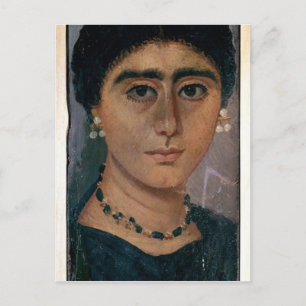 Portrait of a woman, from Fayum, 1st-4th century Postcard