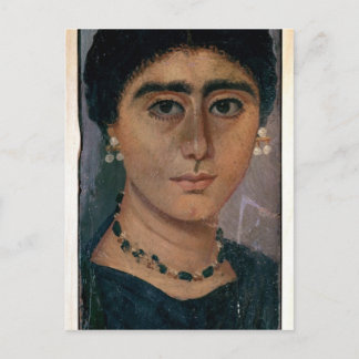 Portrait of a woman, from Fayum, 1st-4th century Postcard