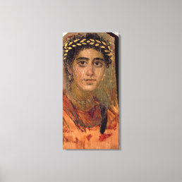 Portrait of a Woman, from Fayum, Romano-Egyptian, Canvas Print