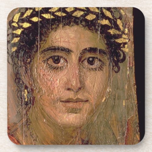 Portrait of a Woman from Fayum Romano_Egyptian Coaster