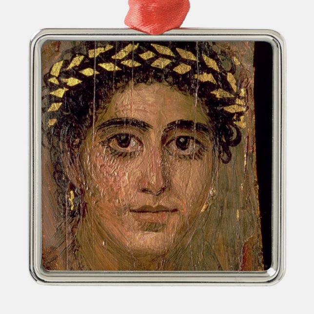 Portrait of a Woman, from Fayum, Romano-Egyptian, Metal Ornament (Front)