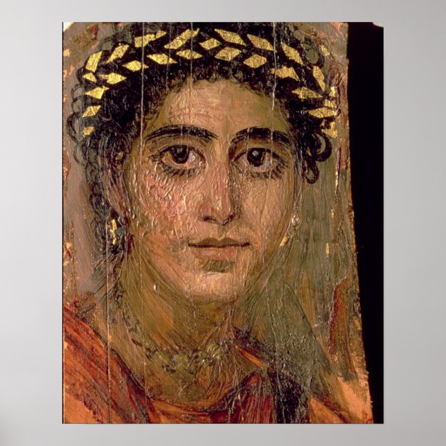 Portrait of a Woman, from Fayum, Romano-Egyptian, Poster (Front)