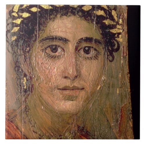Portrait of a Woman from Fayum Romano_Egyptian Tile